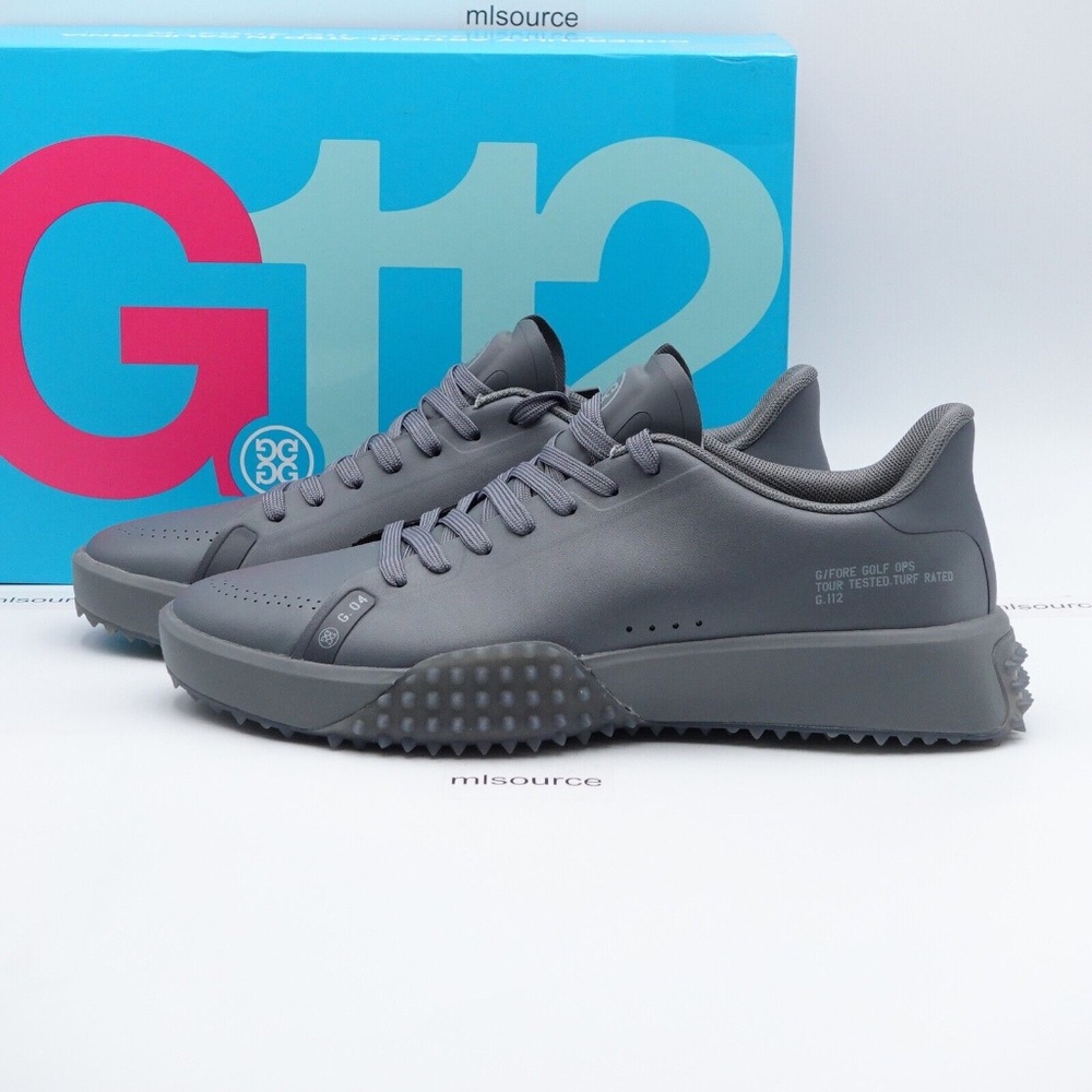 NEW Size 8 Men's G/FORE G.112 Golf Shoe G4MF23EF104-CHA Charcoal Drip - Picture 1 of 7